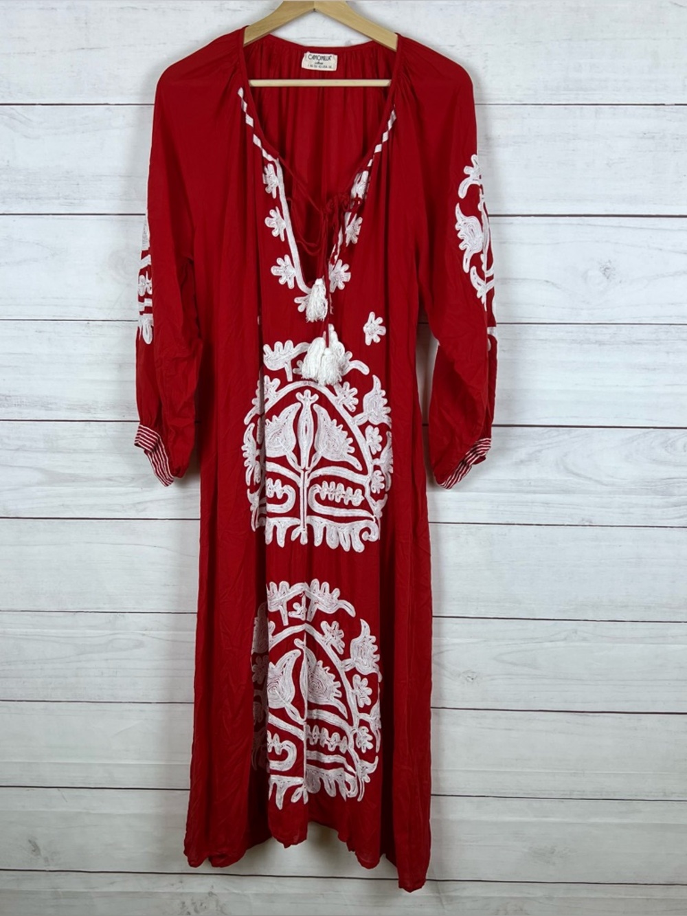 Camomilla Size 16 Shalimar Midi Dress Ukrainian Red